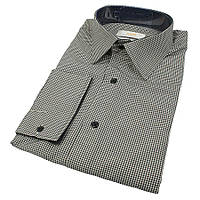 Приталенная мужская рубашка Desibel 0310 NDS 05 в мелкую клетку
