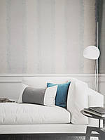 Обои виниловые на флизелине Marburg New Romantic 30308 метровые полосы размытые серые сиреневые серебристые