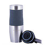 Термокружка Kamille KM-2051 Сірий 480мл Термочашка з нержавіючої сталі Зручна термокружка для кави, фото 5