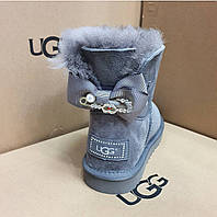 UGG серые с бантом оригинал