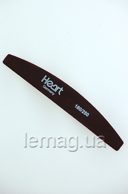 HEART Пилка для нігтів Half BROWN 180/280, 1 шт.