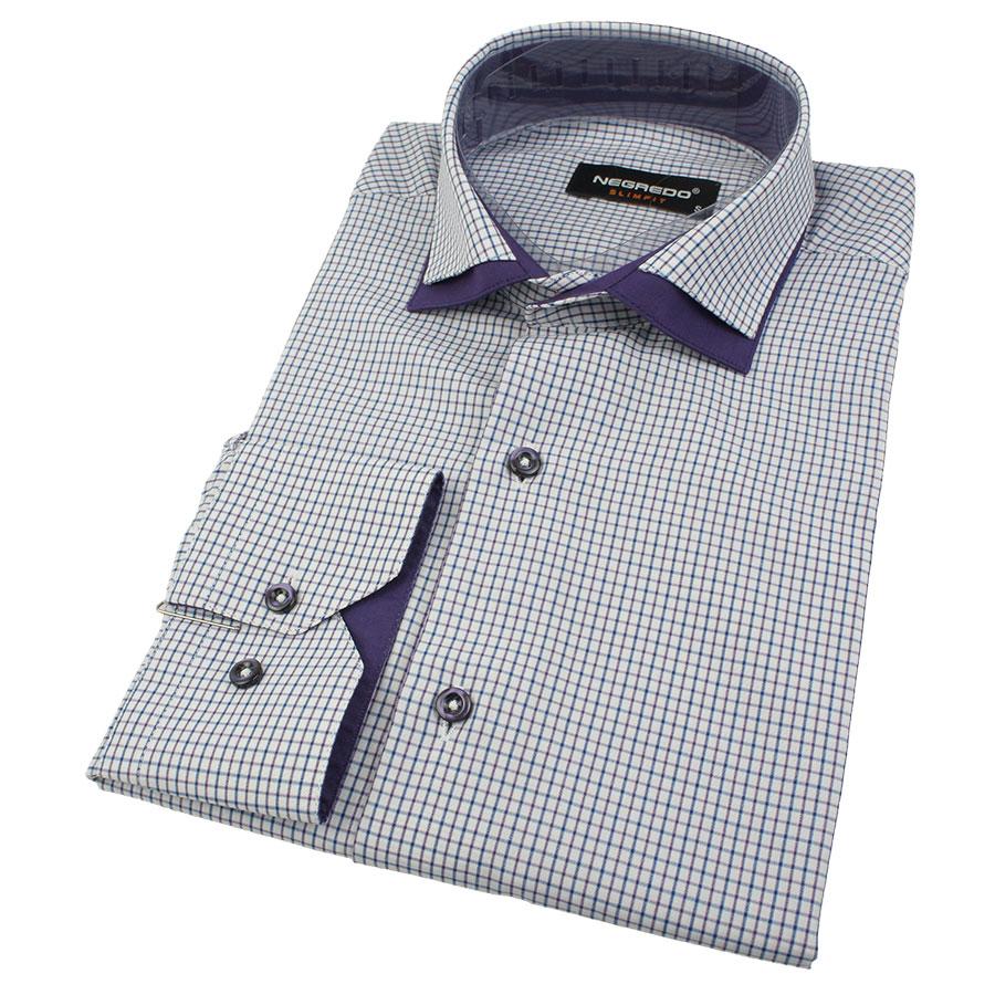 Стильна приталена чоловіча сорочка Negredo 0350 NDS 15, фото 1