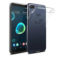 Силиконовый прозрачный чехол для HTC Desire 12 plus