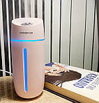 Зволожувач повітря портативний Adna Humidifier Q1 дифузор компактний,мийка повітря з LED підсвічуванням. Рожевий, фото 6