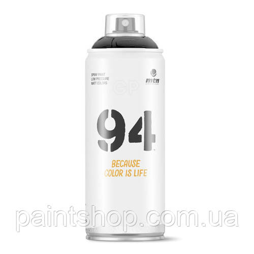 Аерозольна фарба MTN 94 R-9011 Negro Black (Чорний) 400 мл