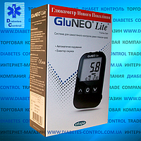Глюкометр GluNeo Lite / ГлюНео Лайт (60 тест-смужок в наборі)