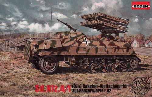 Пластикова модель 1/72 Roden 714 Німецкий бронеавтомобіль Raketen-Vielfachwerfer Auf Panzerwerfer 42, фото 1