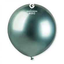 Латексна кулька хром зелений 19" / 93 / 48см Shiny Green Gemar