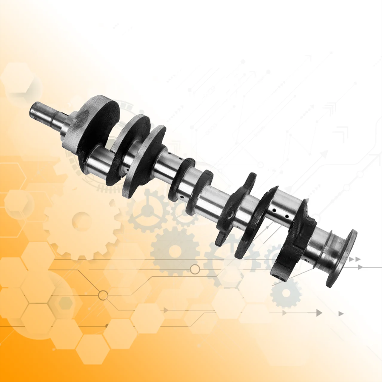 Колінчастий вал ГАЗ-53 (ЗМЗ) з вкладишами і хроповиком, фото 1