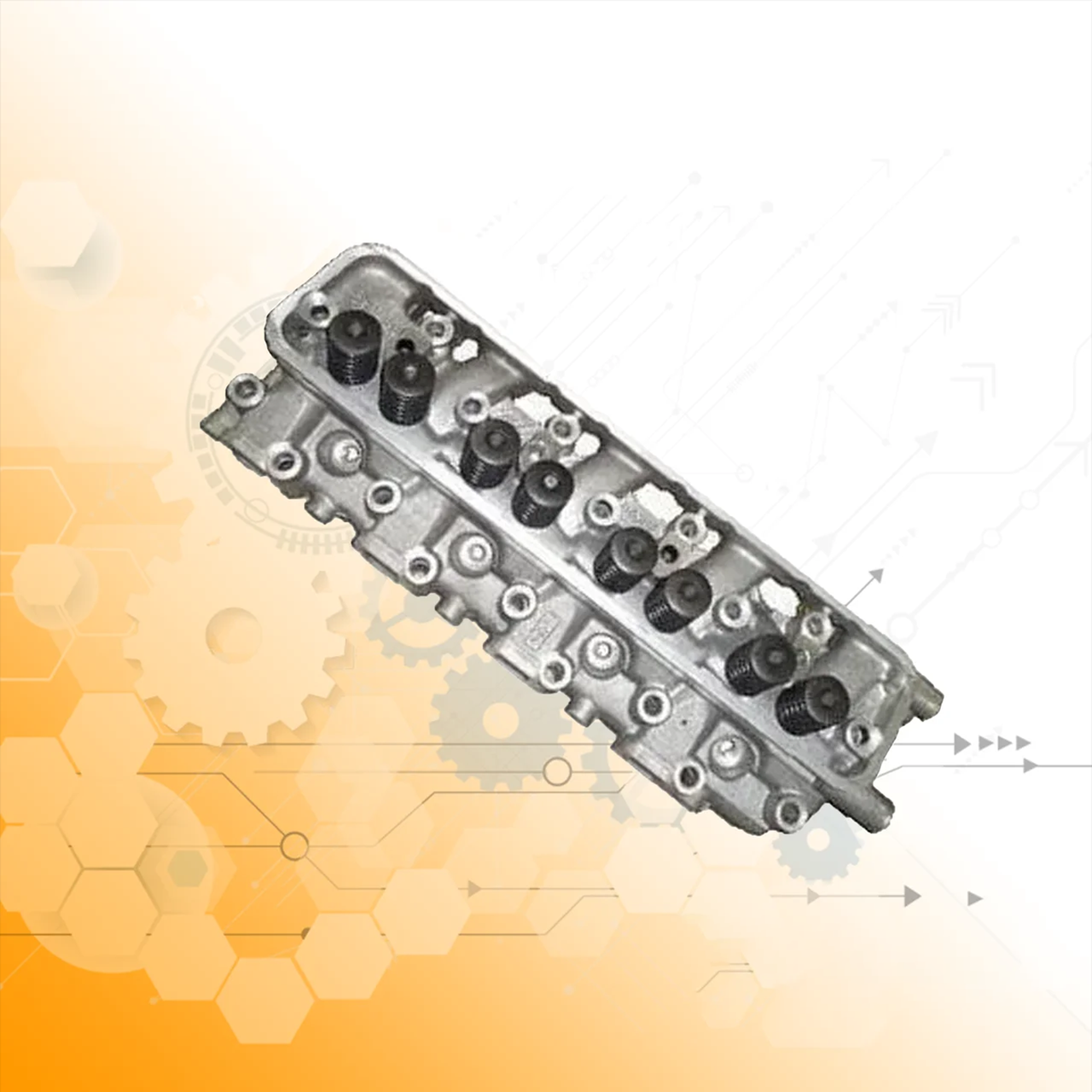 Головка циліндрів ГАЗ-66 / ПАЗ з напрямними клапанів / 66-06-1003010, фото 1