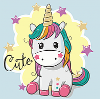 Картина за номерами. Art Craft "Райдужна єдинорожка" 30 * 30 см 15500-AC