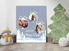 Фотоколаж Новорічні кульки