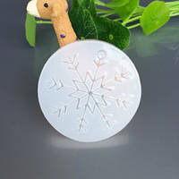 Молд новогодний Снежинка диаметр молда 5,5см, силикон