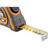 Рулетка будівельна автостоп Richmann 7,5м X 25мм II клас точності (Ергономічна форма покрита протиковзким покриттям з гуми ABS. ), фото 4