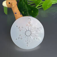 Молд новорічний Сніжинка діаметр форми 5,5 см, силікон