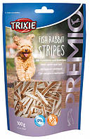 Trixie TX-31547 Лакомство PREMIO "Fish Rabbit Stripes" из мяса кролика и трески для собак 100гр.