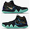 Чоловічі баскетбольні кросівки Найк Kyrie 4 Obsidian Black Blue, фото 4