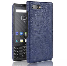 Чохол-Накладка для BlackBerry Key2, Crocodile Series Blue