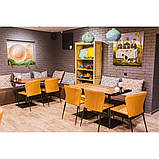 Обідній стілець ARTHUR (Артур) світло-коричнева шкіра від Concepto, штабелируется, фото 10