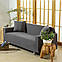 Чохол на диван універсальний для меблів колір сірий 175-230см Код 14-0611, фото 3