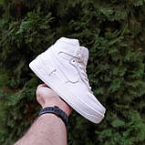 Кросівки на хутрі зимові підліткові НАЙК білі з хутром, фото 5