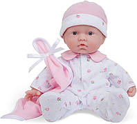 Маленькая кукла пупс 28 см Беренжер розовая La Baby JC Toys Caucasian 11-inch Small Soft Body Baby Doll 13107