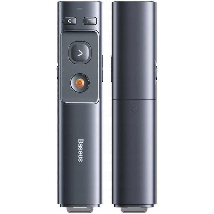 Лазерная указка Baseus Orange Dot Wireless Presenter Grey (ACFYB-B0G) - фото 8 - id-p1298416972