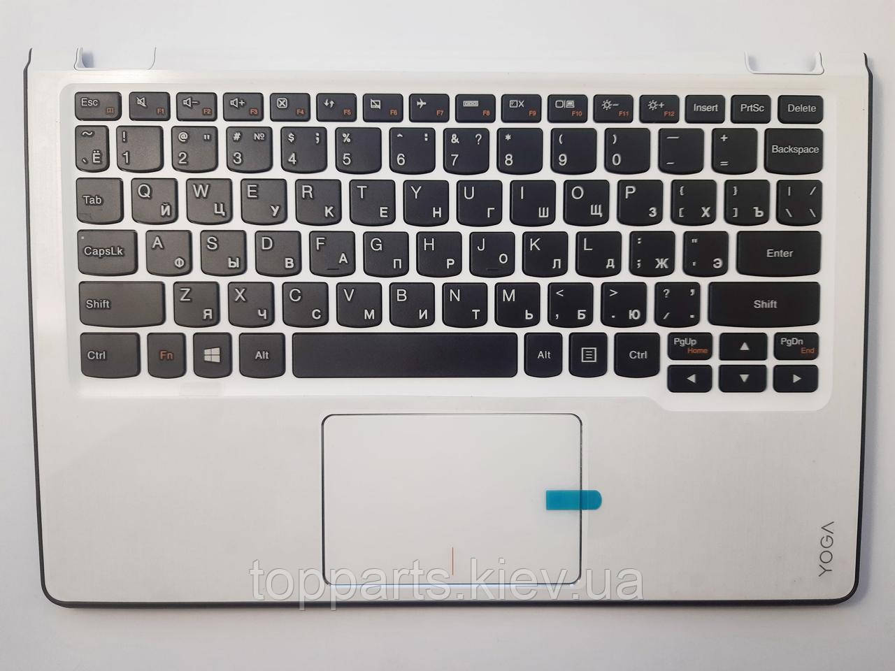 Клавіатура для ноутбуків Lenovo IdeaPad Yoga 3-1170 в зборі: біла кришка, тачпад RU/US