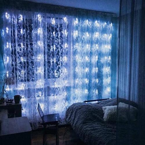 Гірлянда Xmas водоспад 3M*2M 360LED біла 12PCS