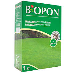 Добриво Biopon для газону з мохом 1 кг