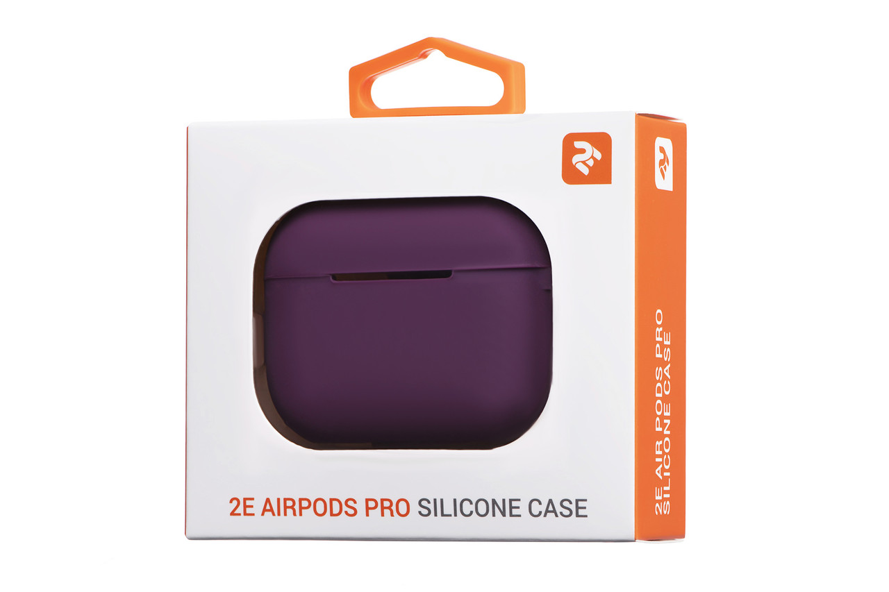 Защитный чехол для кейса Apple AirPods Pro 2Е Pure Color Silicone 2.5mm Марсала (2E-PODSPR-IBPCS-2.5-M)