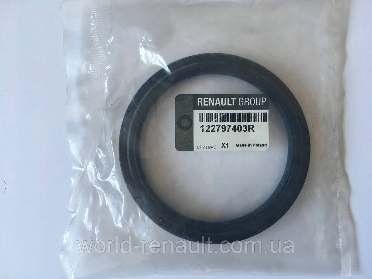 Renault (Original) 122797403R — задній сальник колінвала на Рено Трафік 2, Опель Віваро 2 F9Q 1.9dci
