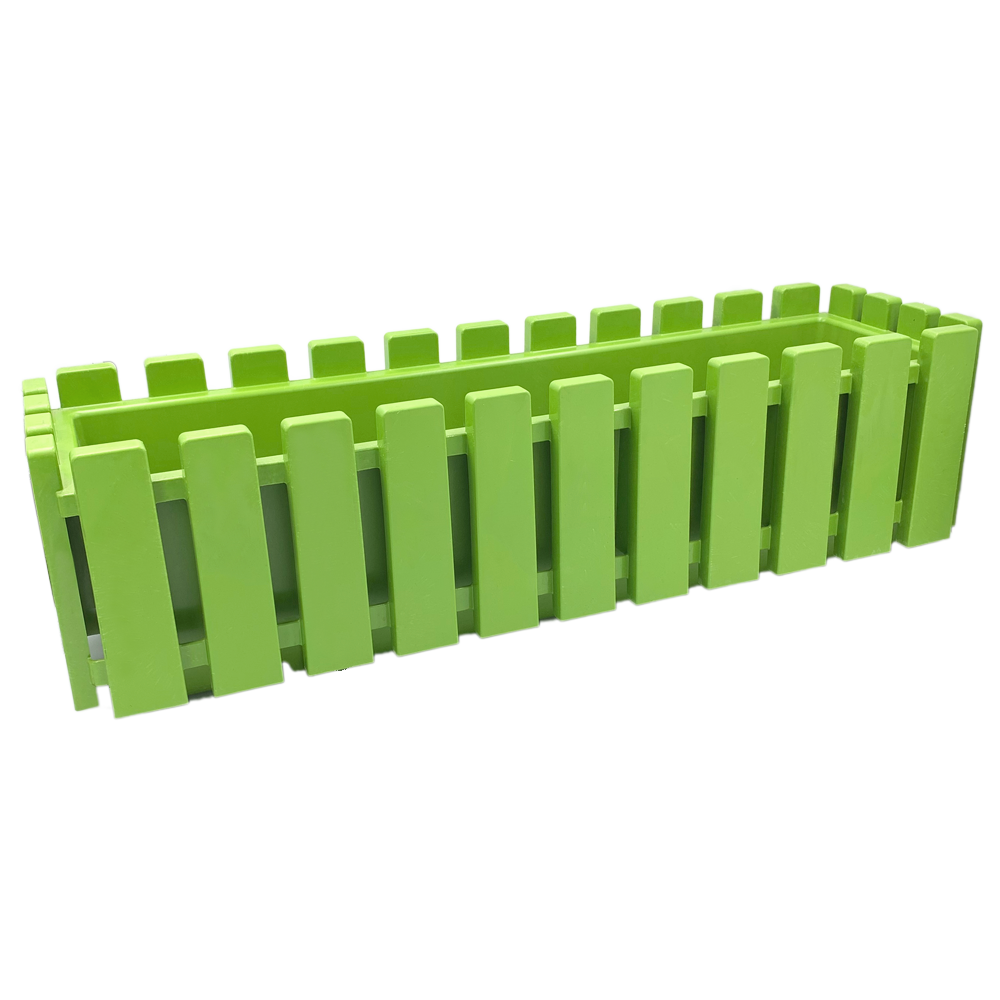 Горщик для квітів балконний Akasya 11 л зелений, фото 1