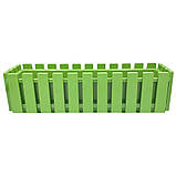 Горщик для квітів балконний Akasya 11 л зелений, фото 2