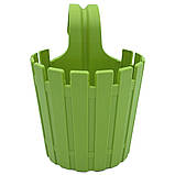 Горщик для квітів балконний підвісний Akasya Single 1,5 л зелений, фото 2