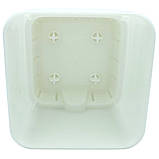 Горщик для квітів квадратний Begonya 1,5 л білий, фото 3