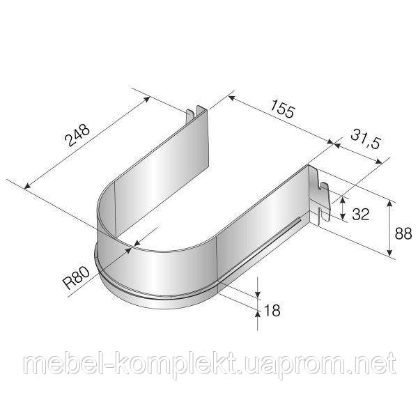 Ограничитель для сифона U-образный NEW серый Mesan 105-91-22 - фото 6 - id-p1254768473