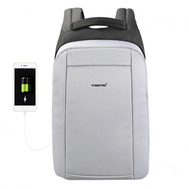 Рюкзак міський Tigernu T-B3599 Silver White/Grey