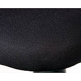 Крісло для офісу Admit чорне зі спинкою сітка, фото 8