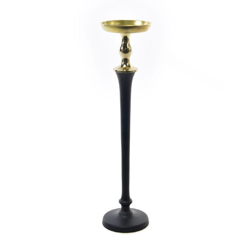 Підсвічник чорний високий для широкої свічки King, фото 1