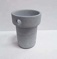 Тигель з карбідом кремнію пробірка з отвором d-45 мм. ДДАНИЙ ТОВАР НАЛОЖЕНИМ ПЛАТЕЖОМ НЕ ВІДПРАВЛЯЄТЬСЯ!