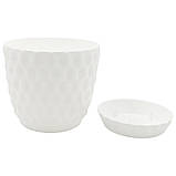 Горщик для квітів Pinecone 5,6 л білий, фото 2