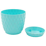 Горщик для квітів Pinecone 5,6 л бірюзовий, фото 2