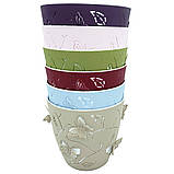 Горшок для цветов 3D 1,4 л светло-голубой, фото 5