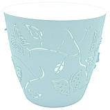 Горшок для цветов 3D 1,4 л светло-голубой, фото 2