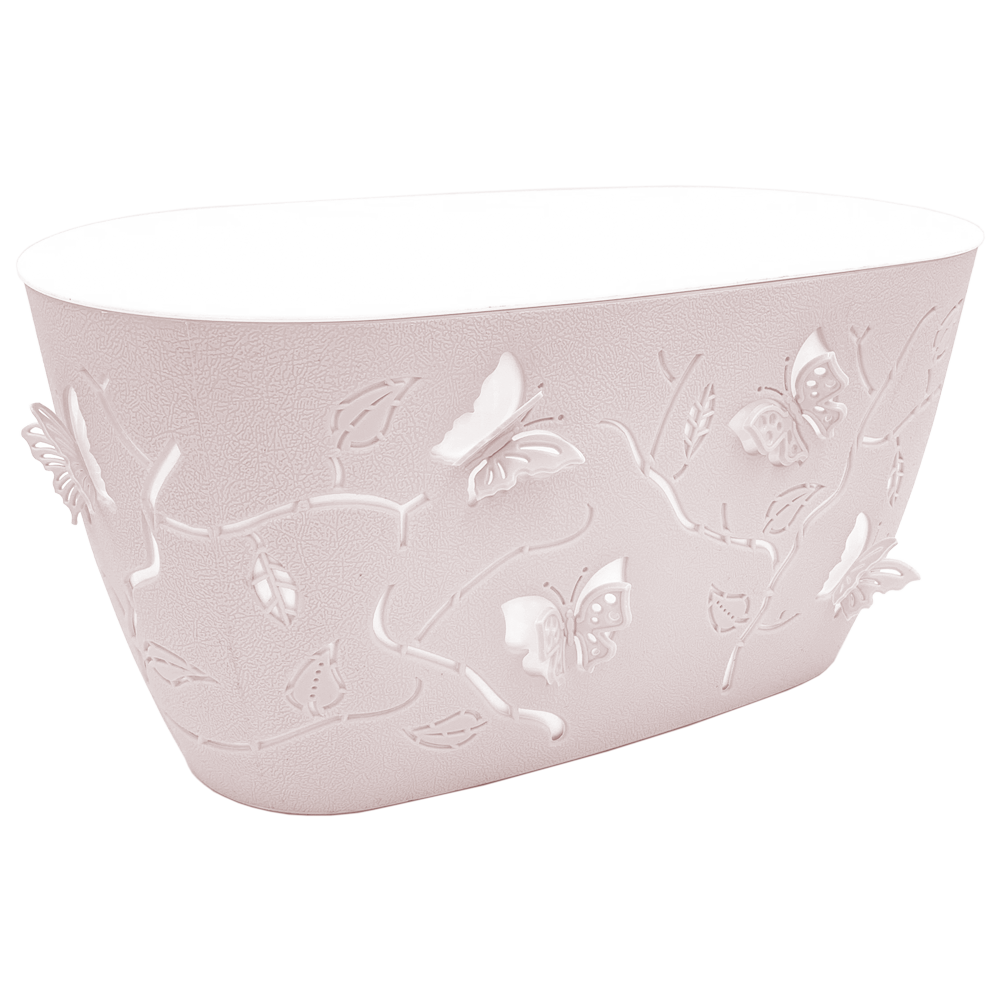 Горщик для квітів балконний 3D 4,1 л рожевий, фото 1