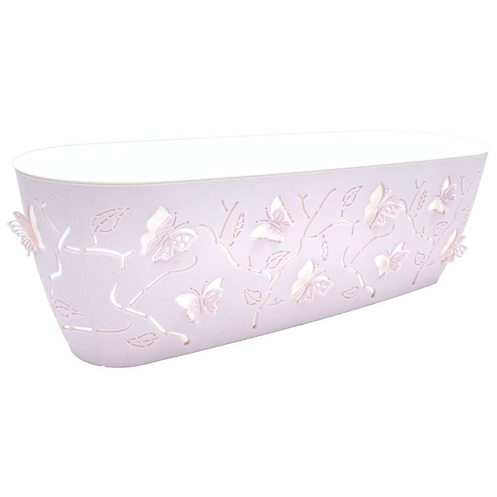 Горщик для квітів балконний 3D 7,3 л рожевий, фото 1