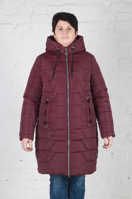 Батальная Женская зимняя куртка без меха (50-56р), доставка по Украине - фото 1 - id-p399848876