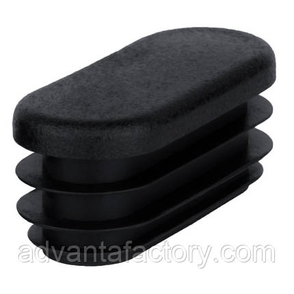 Заглушка овальна внутрішня 50х25 мм, фото 1