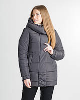 Модная женская зимняя теплая куртка (42-50 р ) с капюшоном, доставка по Украине,бесплатная доставка Жастин